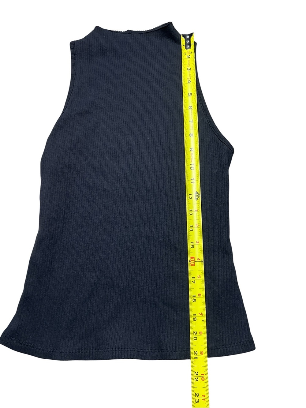 Maeve Anthropologie Black Ribbed High Neck Tank Top Women’s Size Small - Picture 5 of 6